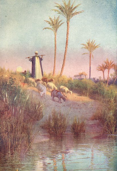 Associate Product EGYPT. By still waters 1912 old antique vintage print picture