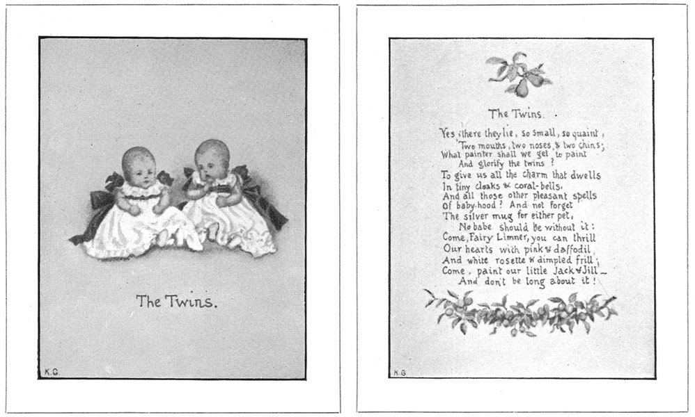 Associate Product KATE GREENAWAY. Twins 1905 old antique vintage print picture