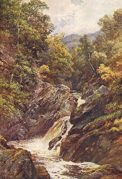 SCOTLAND. In Glenfinlas, Perthshire 1904 old antique vintage print picture