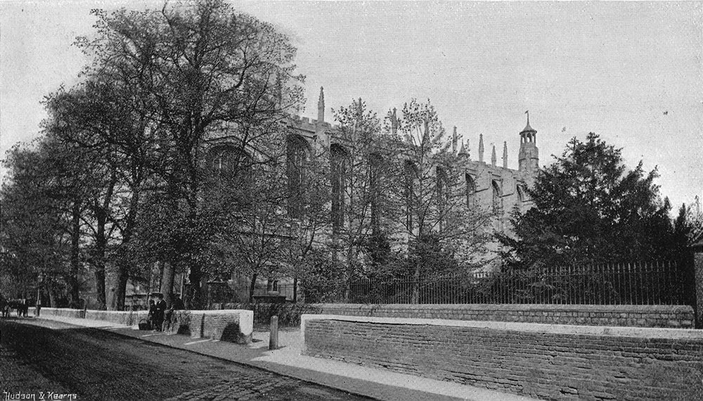 BERKS. Eton College Chapel 1897 old antique vintage print picture