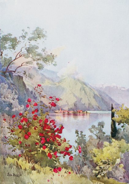 Associate Product ITALY. Lake Como. Menaggio, Lago di Como 1905 old antique print picture