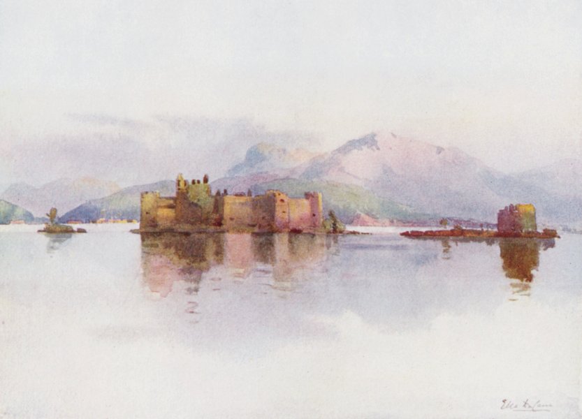 Associate Product ITALY. Lake Maggiore. Cannero, Lago Maggiore 1905 old antique print picture