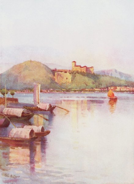 Associate Product ITALY. Lake Maggiore. Angera, Lago Maggiore 1905 old antique print picture