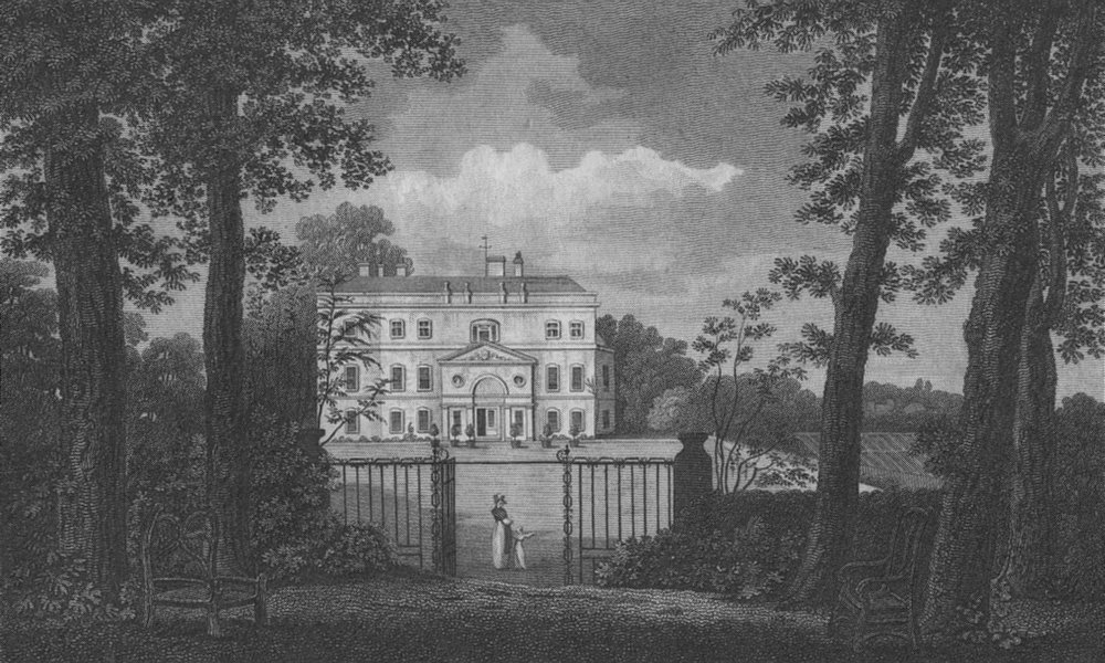 Associate Product HAMPSTEAD. Sir Henry Vane's house 1814 old antique vintage print picture