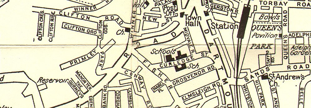 PAIGNTON Vintage Town City Plan Devon WARD LOCK C1963 Old Vintage Map   P 6 010748c 