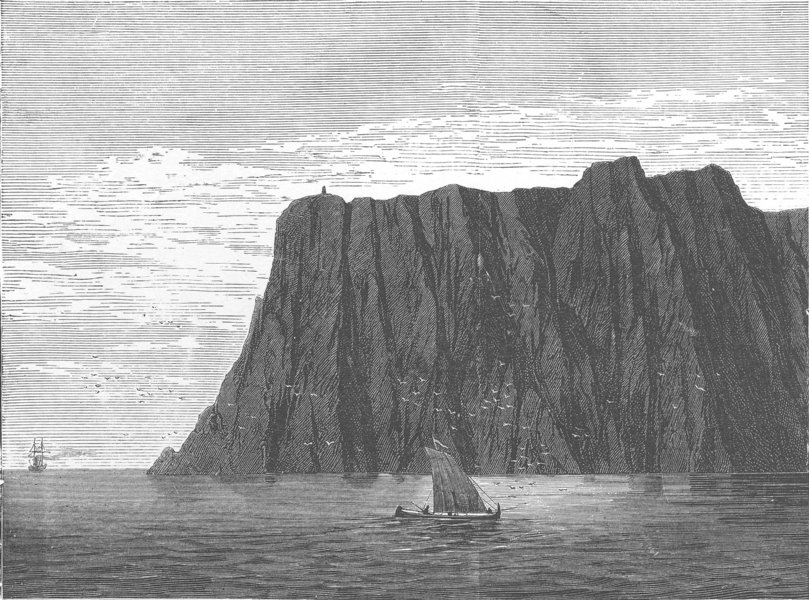 Associate Product NORWAY. The North Cape 1890 old antique vintage print picture