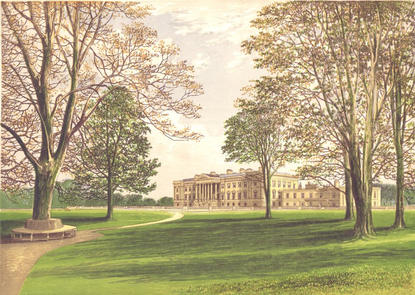 HAMILTON PALACE, Hamilton, Lanarkshire (Duke of Hamilton) 1894 old print