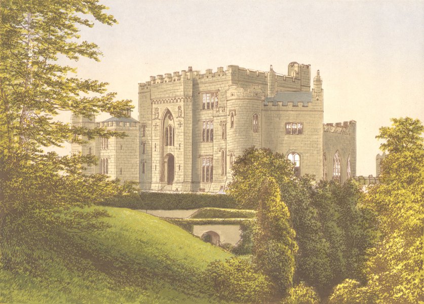 BIRR CASTLE, Parsonstown, King’s County, Ireland (Earl of Rosse) 1891 print