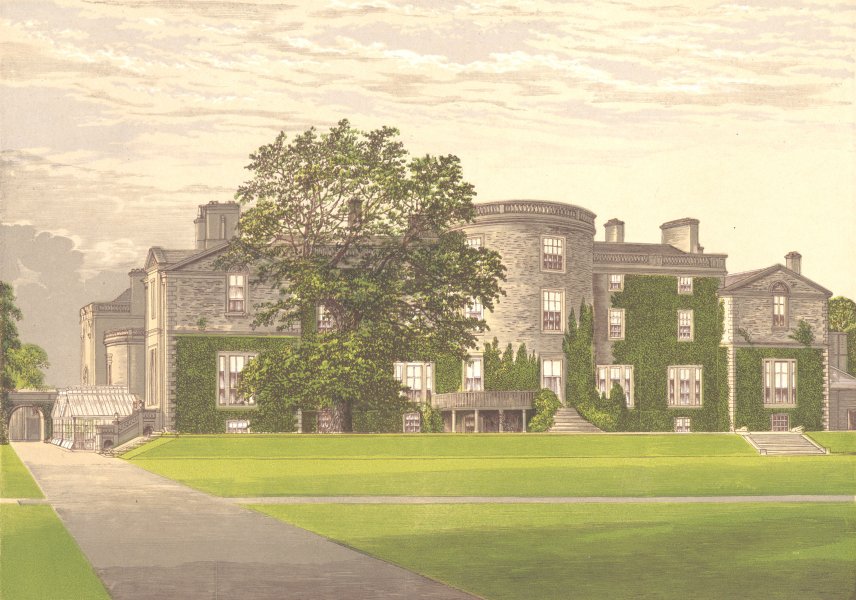 Associate Product GALLOWAY HOUSE, Wigtown, Wigtownshire (Earl of Galloway) 1892 old print