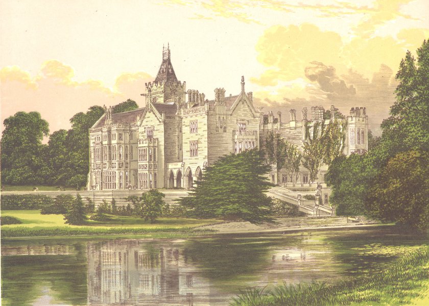 Associate Product ADARE MANOR, Adare, County Limerick, Ireland (Earl of Dunraven) 1892 old print