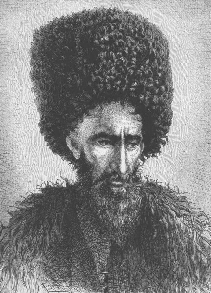 Associate Product RUSSIA. The Lesghian leader of the 1861 revolt in Daghestan 1893 old print