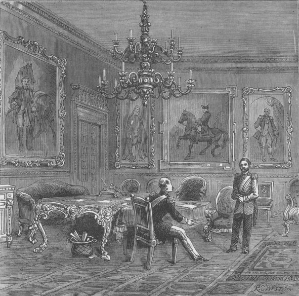 Associate Product ST.JAMES'S PALACE. Council chamber, St.James's Palace, 1840. London c1880