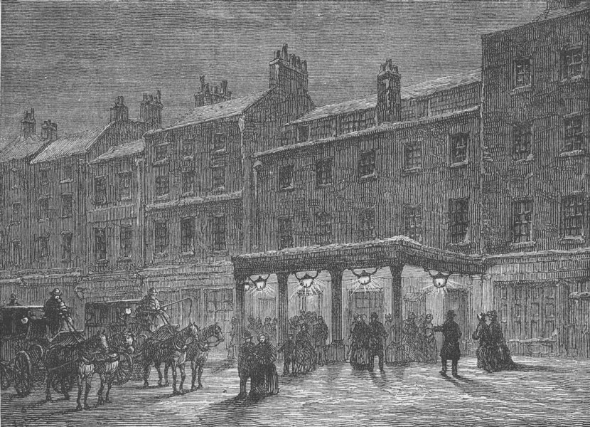 Associate Product THE HAYMARKET. The Old Haymarket Theatre. London c1880 antique print