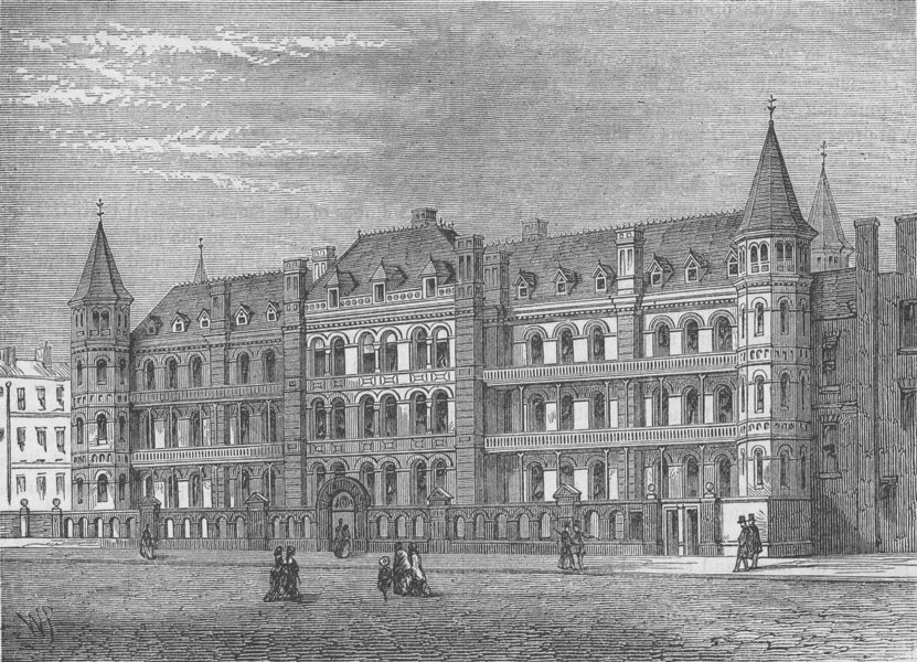 BLOOMSBURY. Hospital for sick children, Great Ormond Street. London c1880