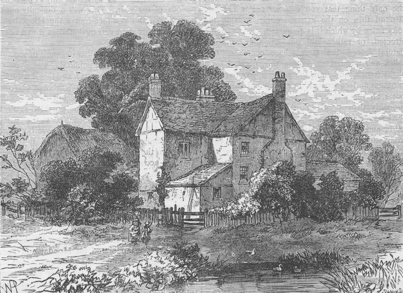 NOTTING HILL. Portobello Farm, 1830. London c1880 old antique print picture