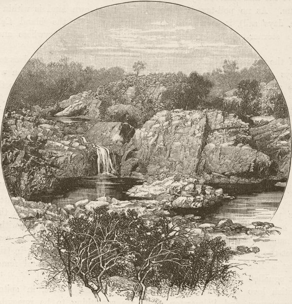 AUSTRALIA. Northern Territory. Source of Edith River 1890 old antique print
