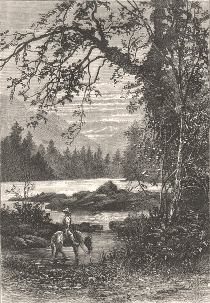 NORTH CAROLINA. Landscape c1880 old antique vintage print picture