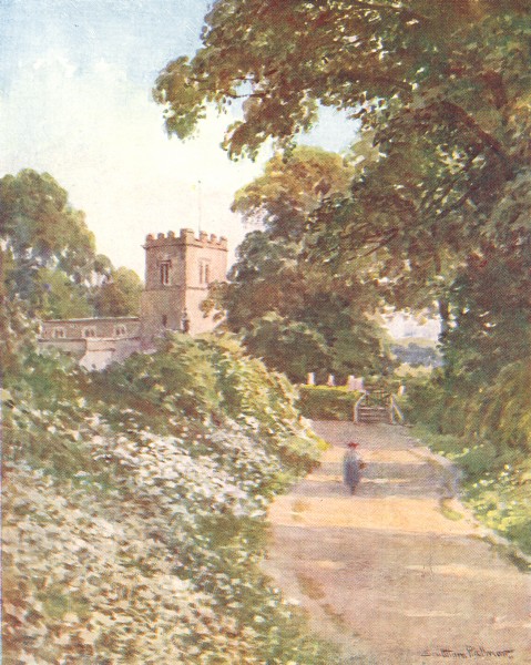 Great Missenden, Buckinghamshire by Sutton Palmer 1920 old antique print