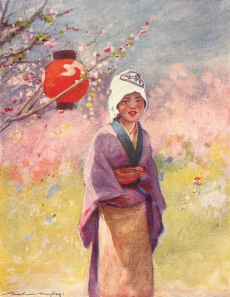 Associate Product JAPAN. Miss Pomegranate 1904 old antique vintage print picture