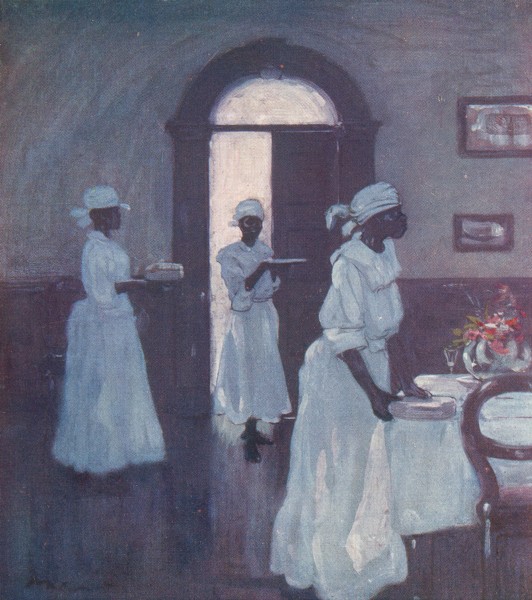 WEST INDIES. Waiting Maids 1905 old antique vintage print picture