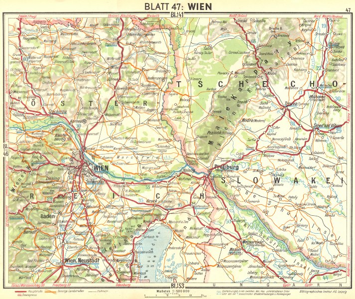 Associate Product AUSTRIA. Wien 1936 old vintage map plan chart