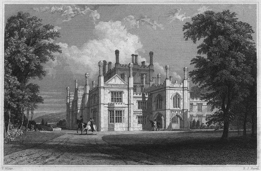 Associate Product CORNWALL. Tregothnan House (The seat of the Earl of Falmouth) 1831 old print