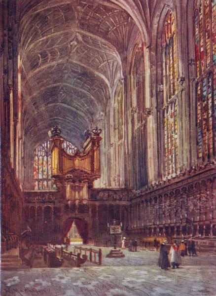 Associate Product CAMBRIDGE. Colleges. King's College Chapel Choir 1907 old antique print