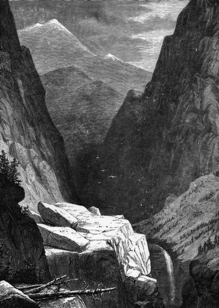 Associate Product COLORADO. Clear Creek Canyon c1880 old antique vintage print picture