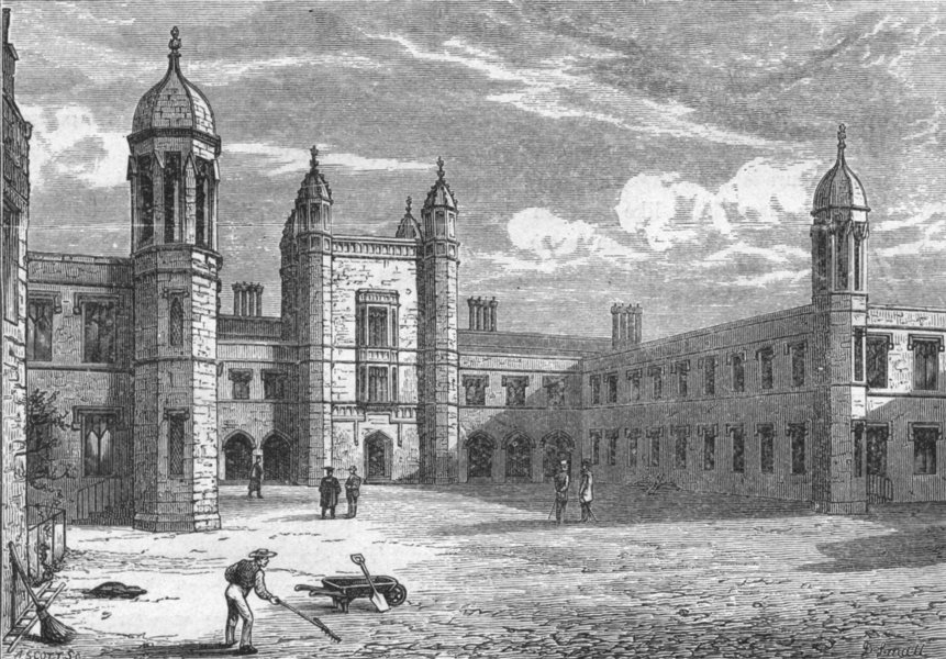 SCOTLAND. Aberdeen. Marischal College 1898 old antique vintage print picture