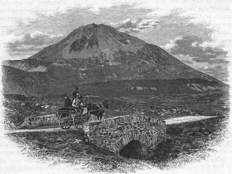 IRELAND. Donegal. Arigal Mountain 1898 old antique vintage print picture