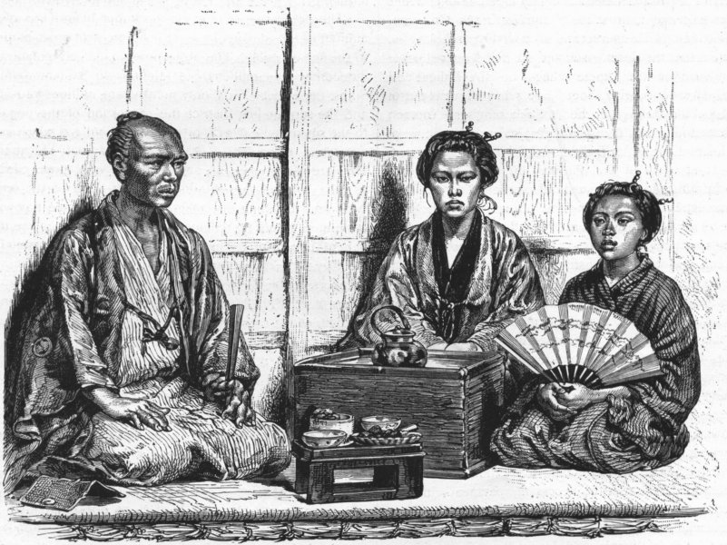 Associate Product JAPAN. Types of shopkeeper class 1880 old antique vintage print picture