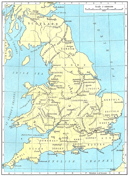 Associate Product ENGLAND. Localities in, connected with American History 1956 old vintage map