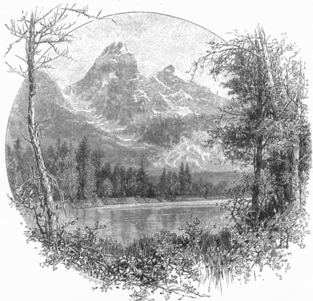 Associate Product WYOMING. The Tetons 1891 old antique vintage print picture