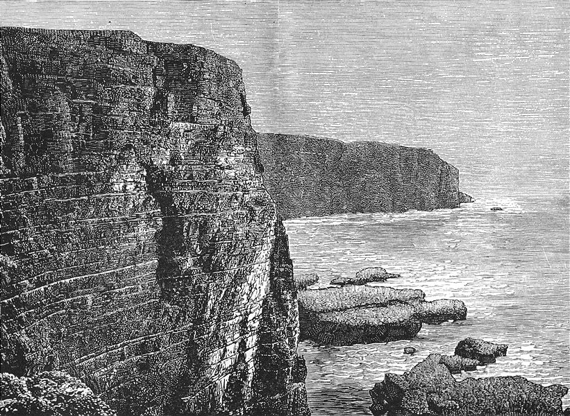 Associate Product SCOTLAND. Handa Island. Above Scourie Bay, Sutherlandshire c1886 old print