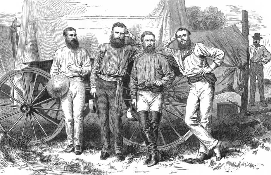 SOUTH AUSTRALIA. Overland Telegraph. A Littie; Paterson; Todd; A Mitchell 1886