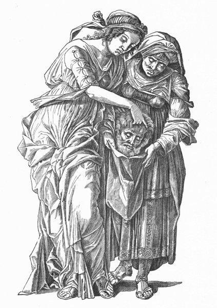 Associate Product PORTRAITS. Judith By Andrea Mantegna 1880 old antique vintage print picture