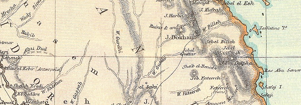 EGYPT. Nile Valley to the second cataract. Sinai. BLACKIE 1893 old ...