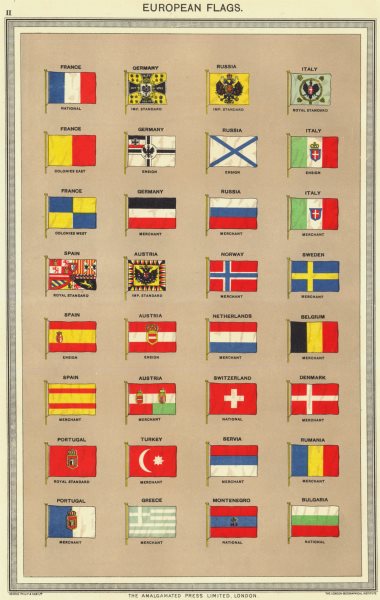 EUROPEAN FLAGS. France Russia Germany Italy Spain Austria Portugal ...