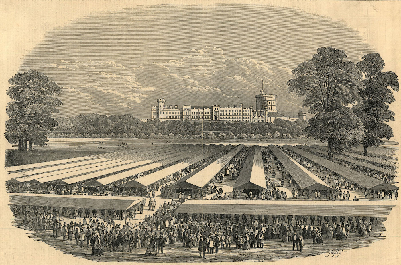 Associate Product Royal Agricultural Society's meeting at Windsor. Home Park. Castle 1851