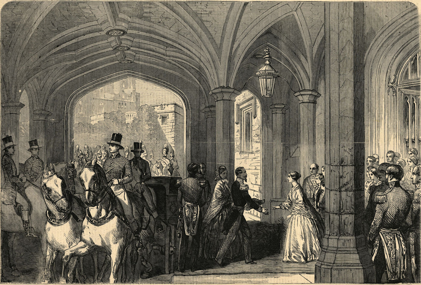Associate Product Reception of the French Emperor & Empress at Windsor Castle. Berkshire 1855