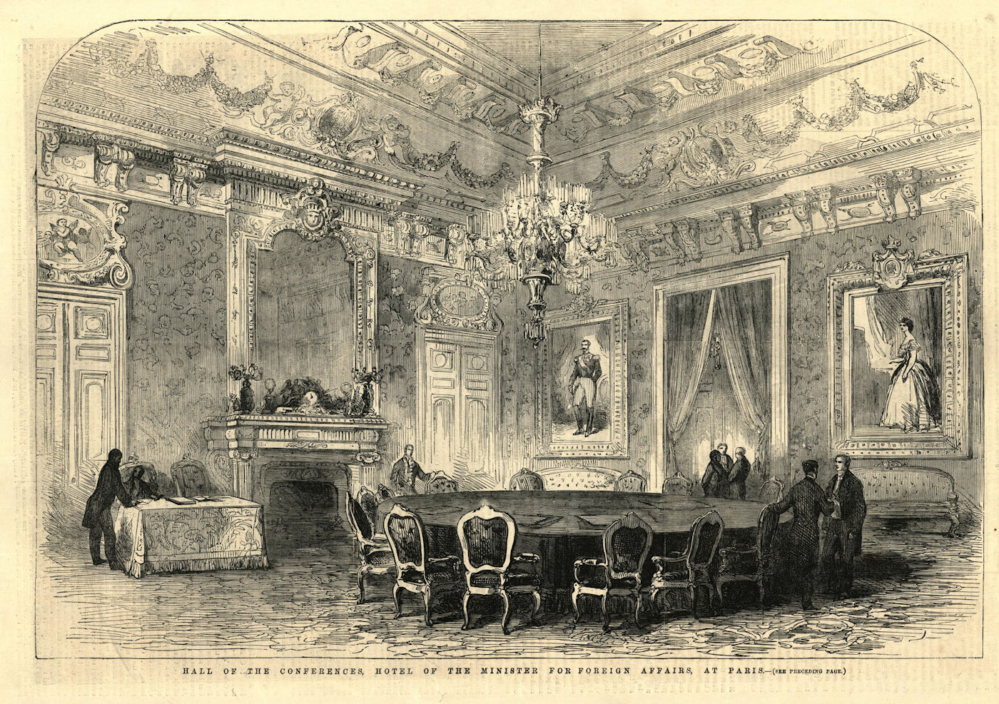 Associate Product Hall of the Conferences, hotel of the Minister for Foreign Affairs, Paris 1856