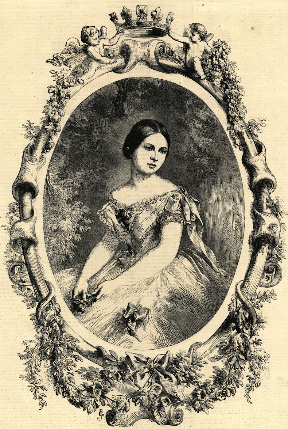 Associate Product Her Royal Highness the Princess Royal of England. Royalty 1856 ILN full page