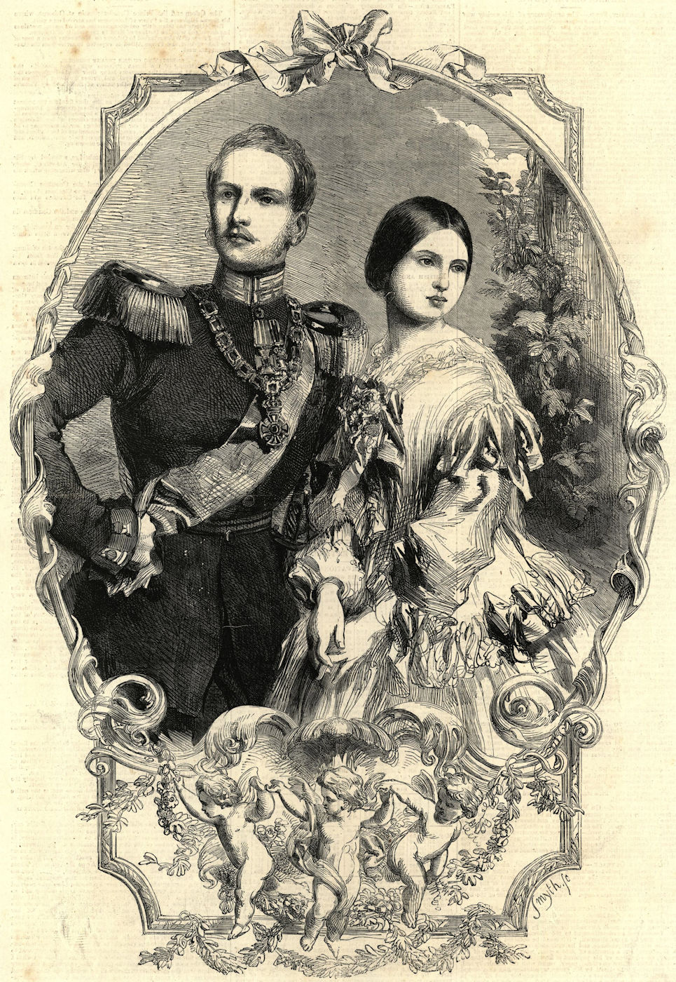 Associate Product Prince Frederick William of Prussia & the Princess Royal of England 1857