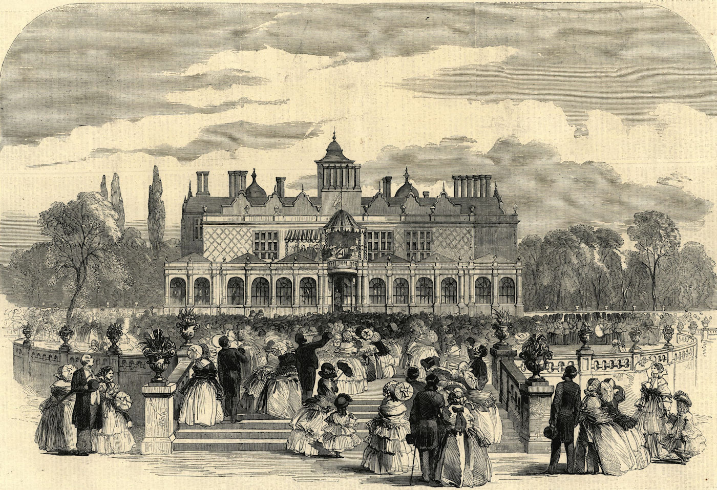 Associate Product Queen Victoria's Birmingham visit. Inauguration of Aston Park. Warwickshire 1858