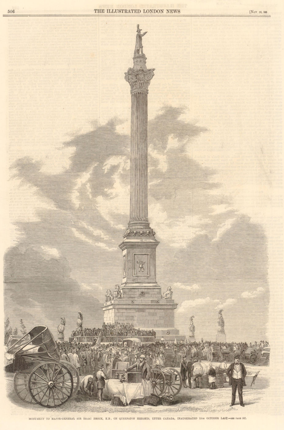 Associate Product Monument to Major-General Sir Isaac Brock, Queenston Heights, Ontario 1859