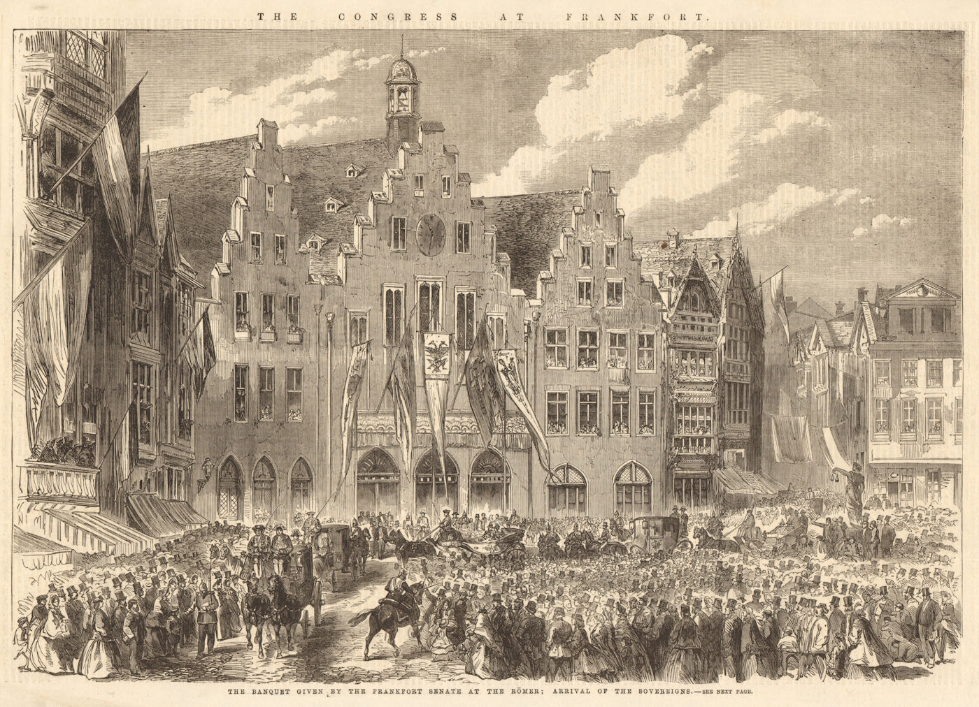 Associate Product Diet of Princes at Frankfurt. Senate at the Romer. Römer. Sovereigns 1863