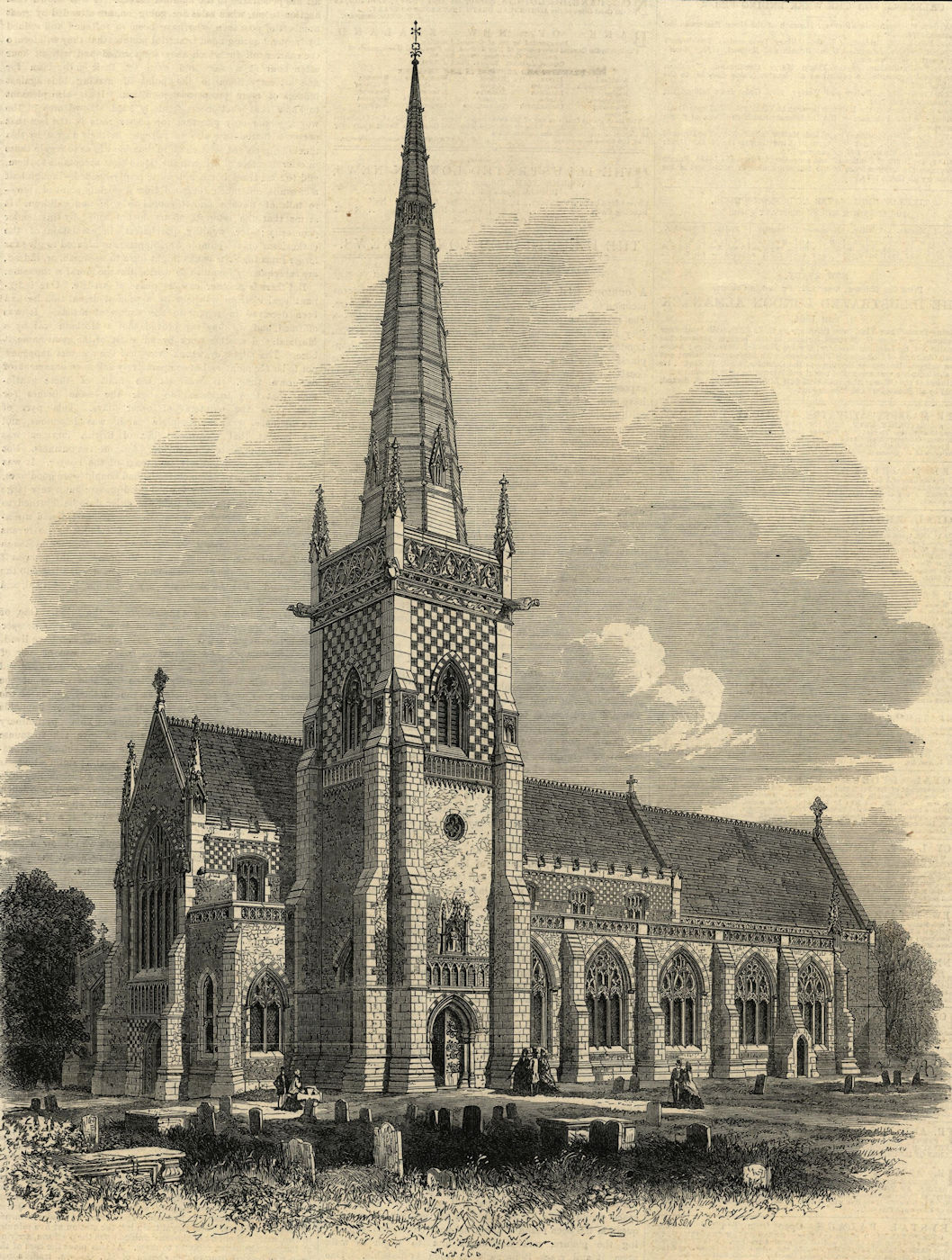 St. Mary Tower Church, Ipswich, recently restored. Suffolk. Churches 1864