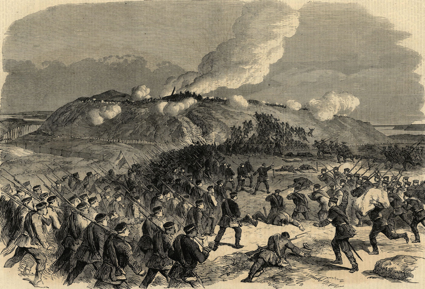 Associate Product The war in Denmark: the assault on No. 4 redoubt at Dybbol. Militaria 1864