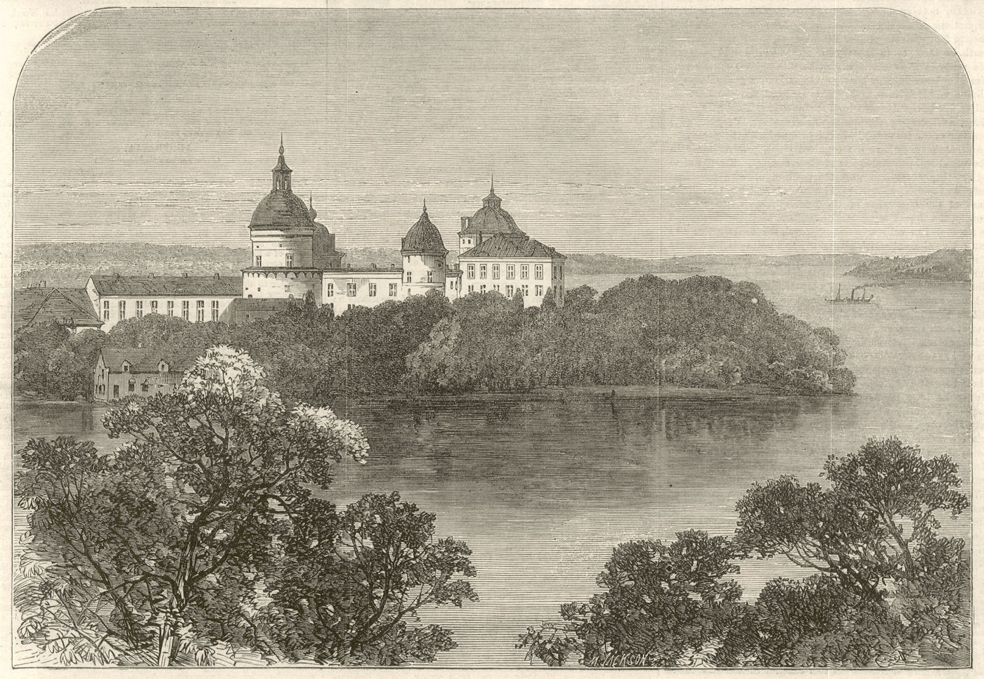 Associate Product Prince of Wales Sweden Royal Palace Gripsholm Malar lake Stockholm 1864