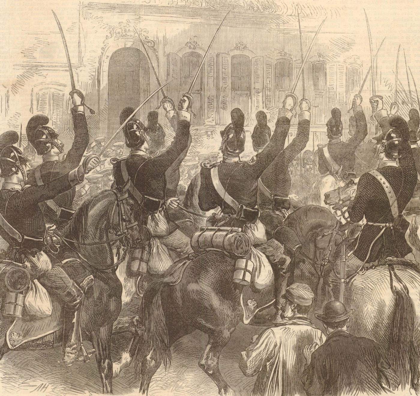 Associate Product Franco-Prussian War: Bavarian Light Dragoons Crown Prince Prussia HQ Ligny 1870